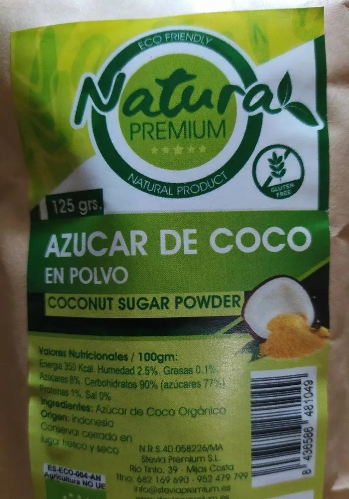 Azúcar de coco en polvo