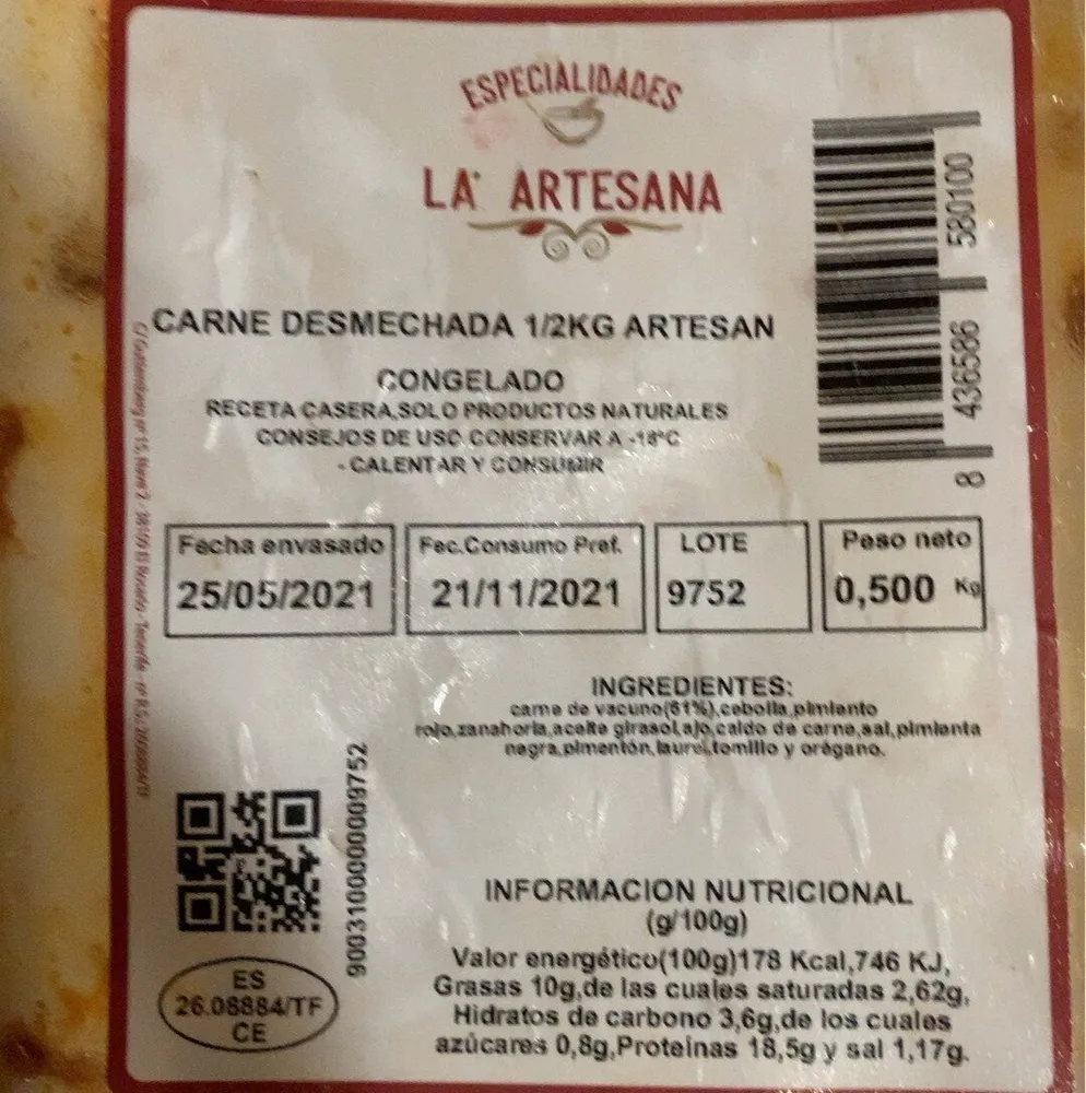 Carne desmechada
