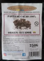 Pasta de cacao 100%