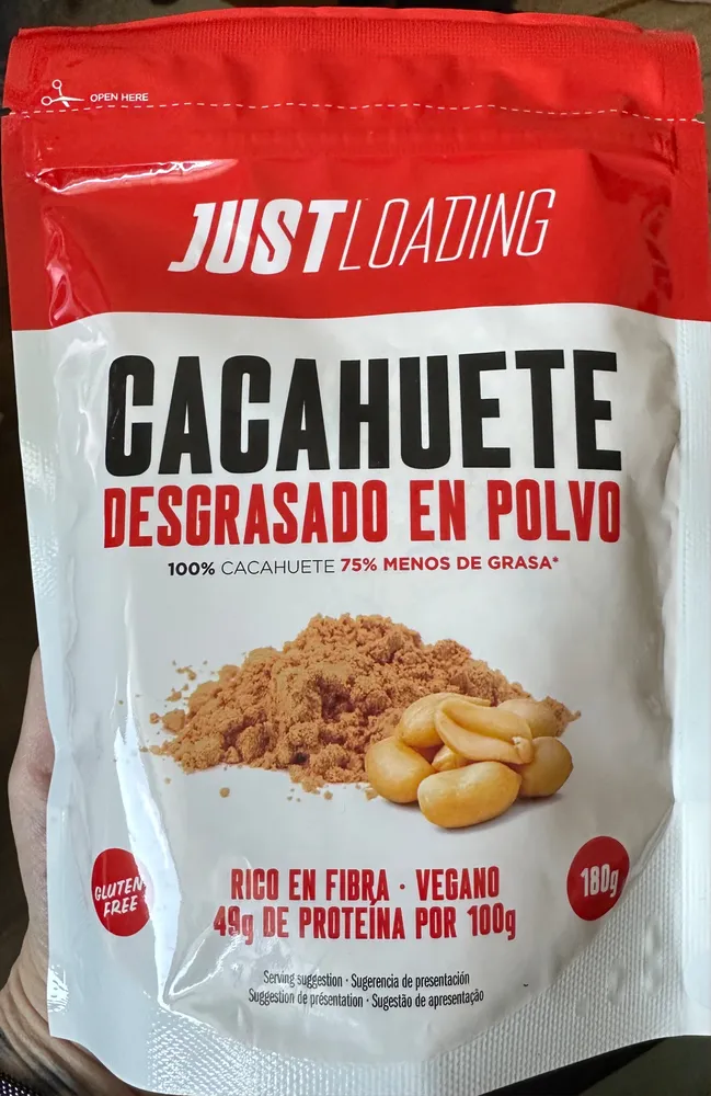 Cacahuete desgrasado en polvo