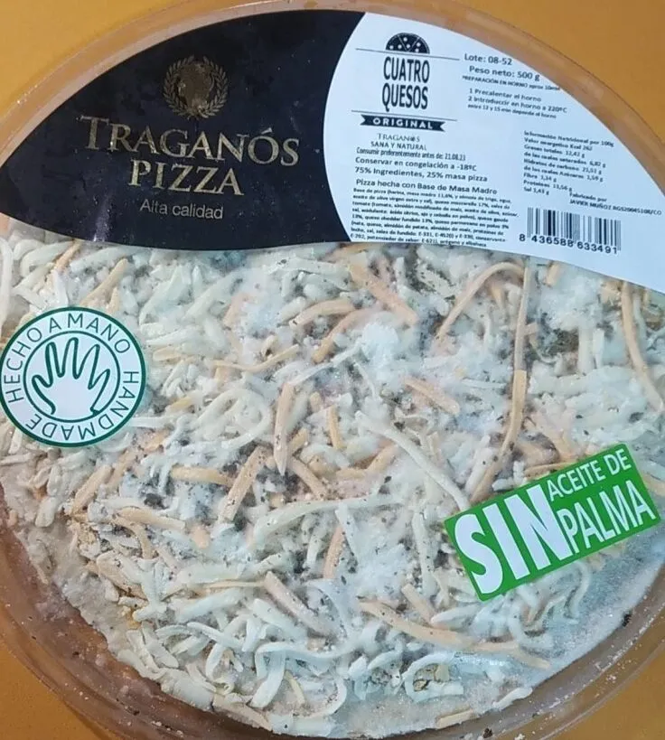 Pizza cuatro quesos
