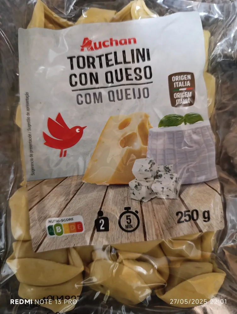 Tortellinis con Queso