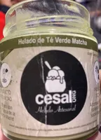 Helado artesanal te verde