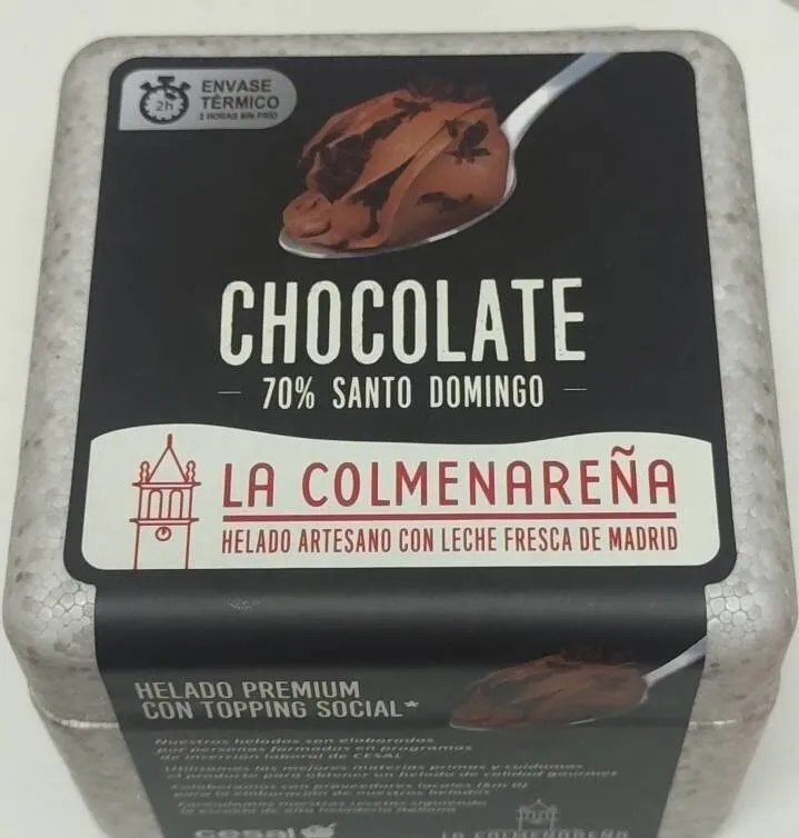 Helado de chocolate