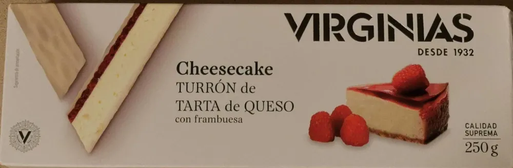 Virginias Cheesecake Turrón de Tarta de Queso