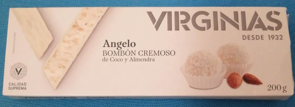 Turrón Angelo, Bombón cremoso de coco y almendra