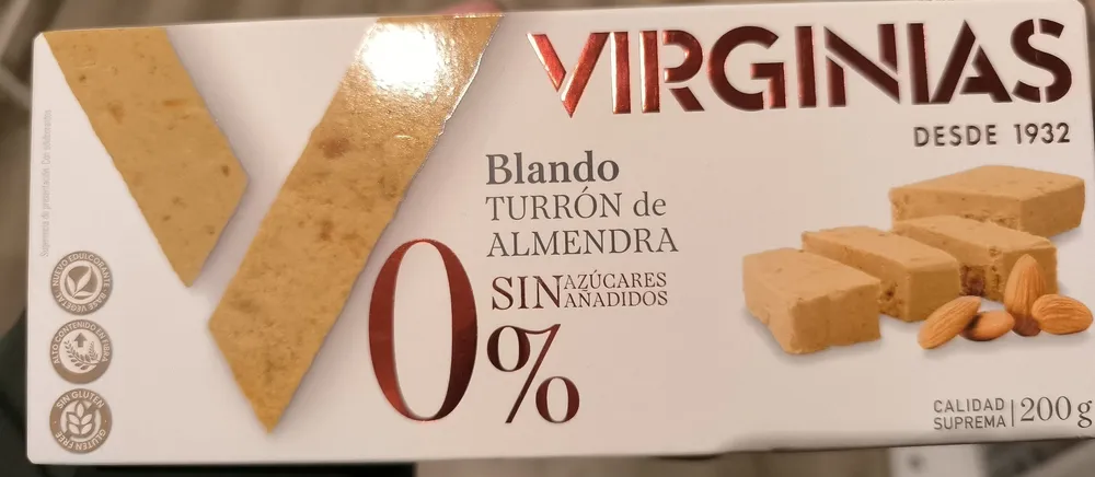 Virginias Turrón de almendras blando