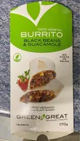 Burrito black beans y guacamole