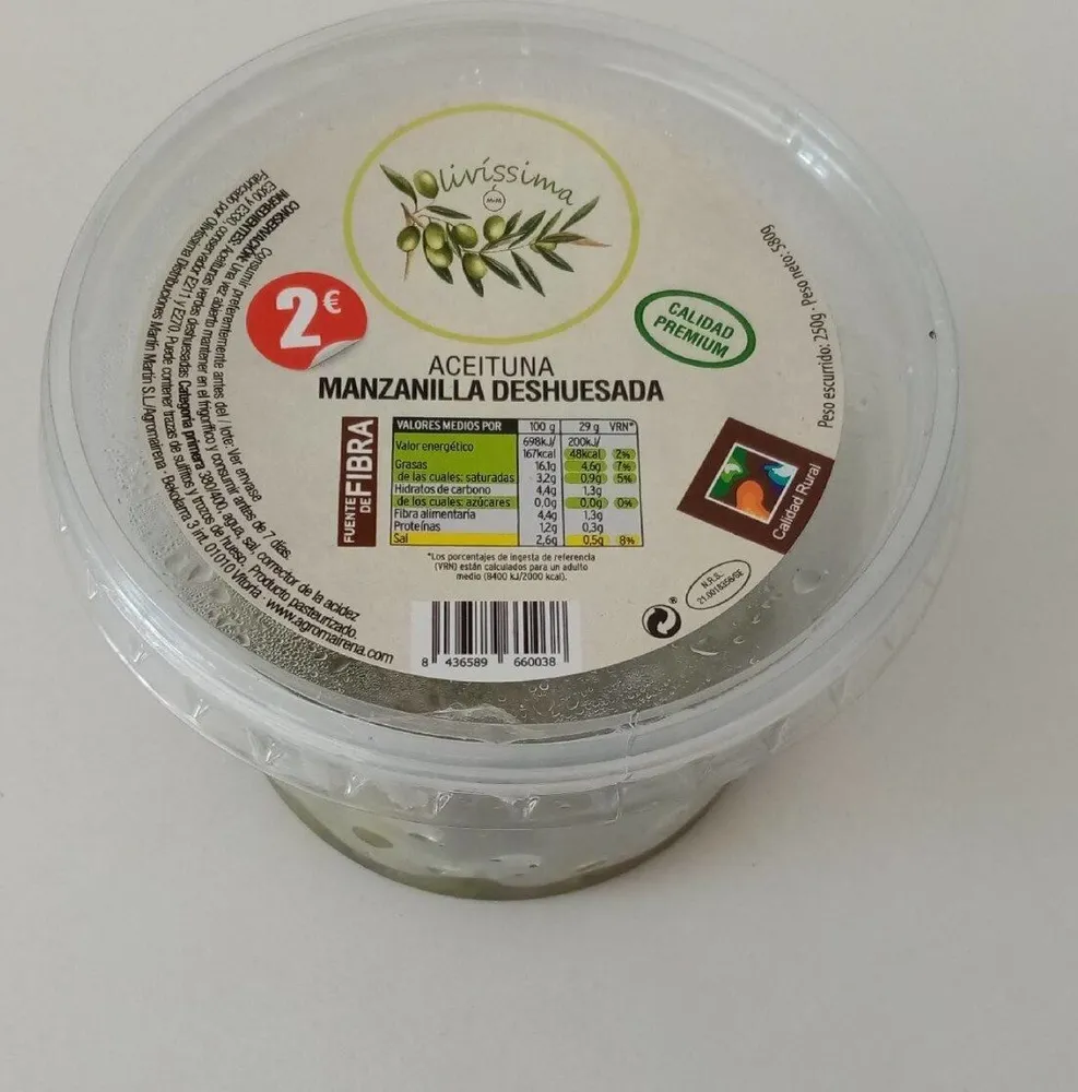 Aceituna Manzanilla Deshuesada