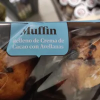 Muffin Relleno De Crema De Cacao Y Avellanas