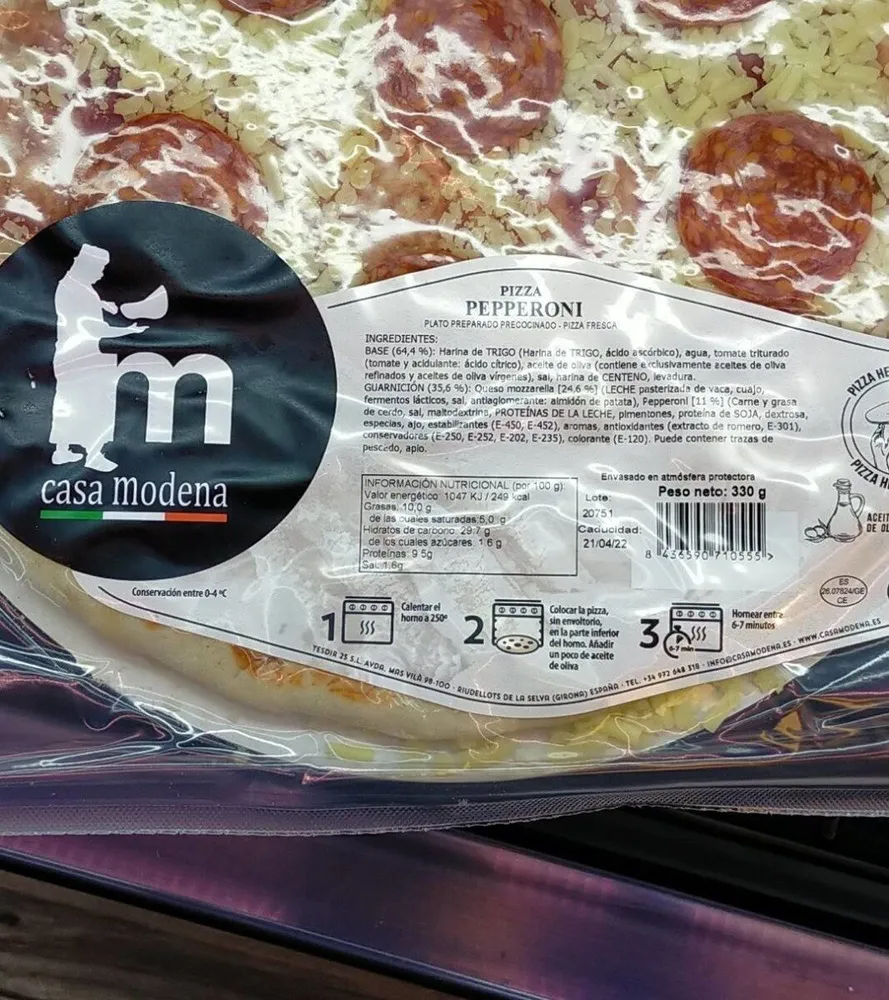 Pizza pepperoni