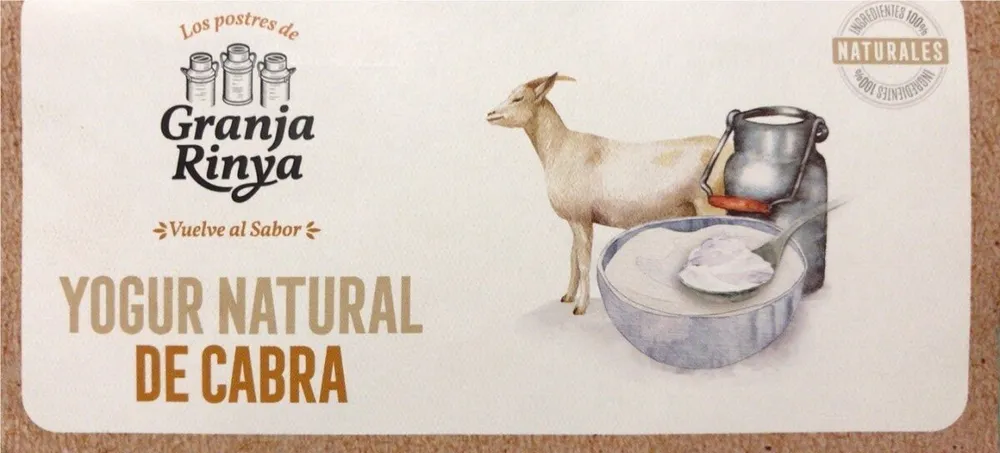 Yogur natural de cabra