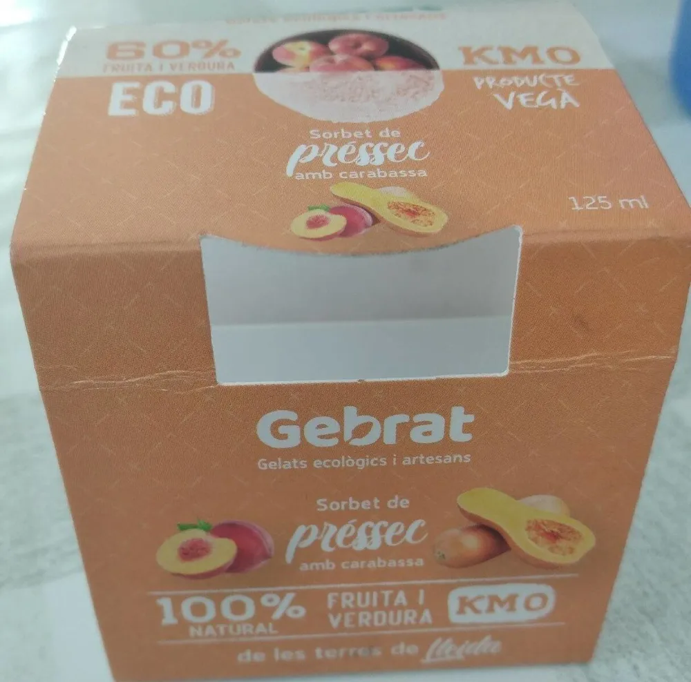 Gebrat Sobret de préssec amb carabassa