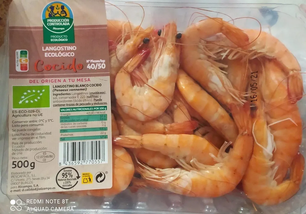 Langostinos ecológicos