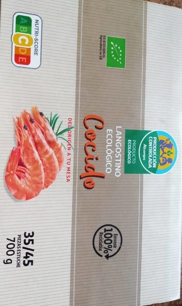 Langostino Ecológico cocido