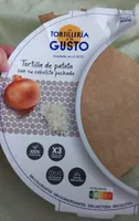Tortilla de patata con cebollita pochada