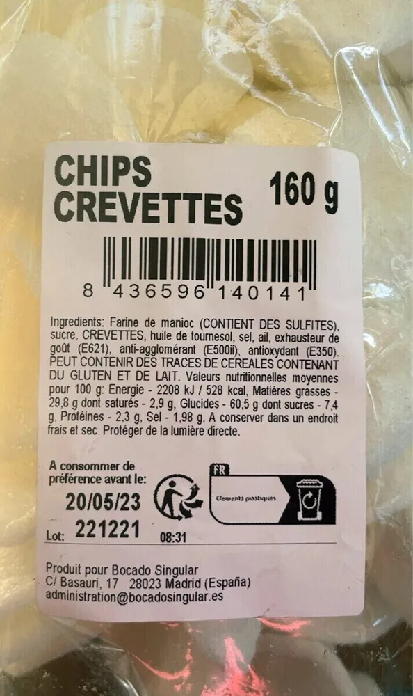 Chips crevettes