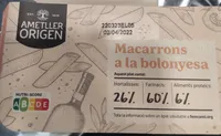 Macarrons bolonyesa