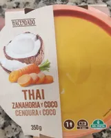 Crema Thai zanahoria y coco