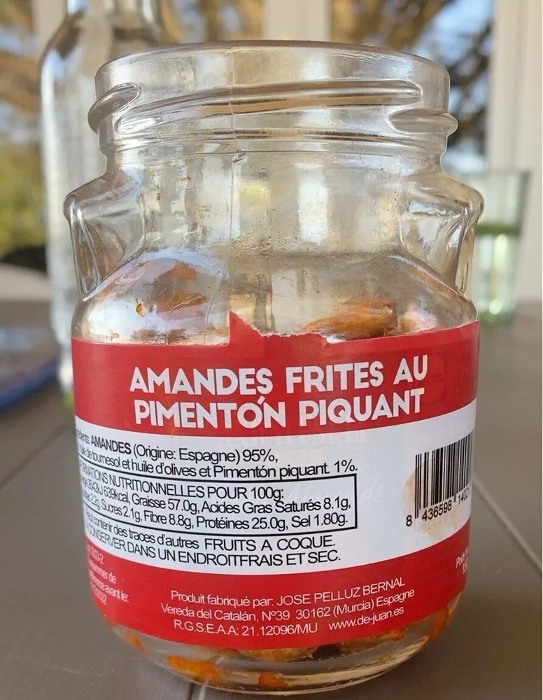 Amandes frites au pimentón piquant