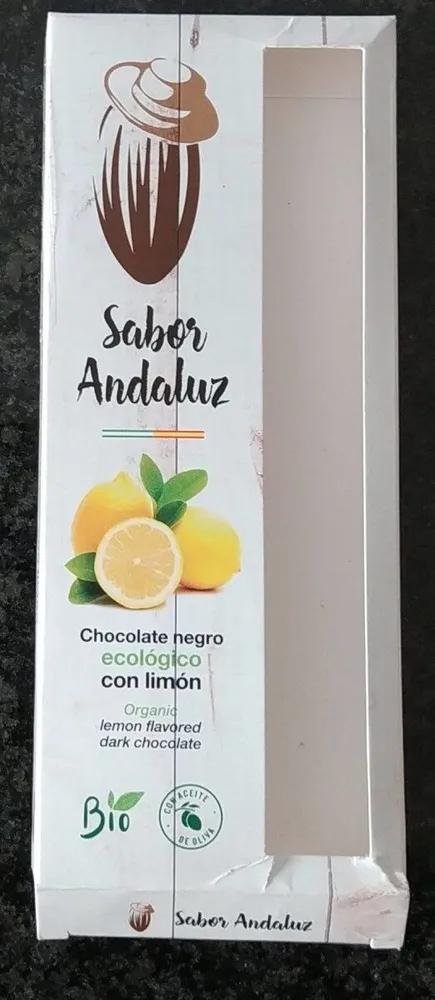 Chocolate negro ecológico con limón