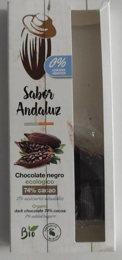Chocolate negro ecológico 74% cacao