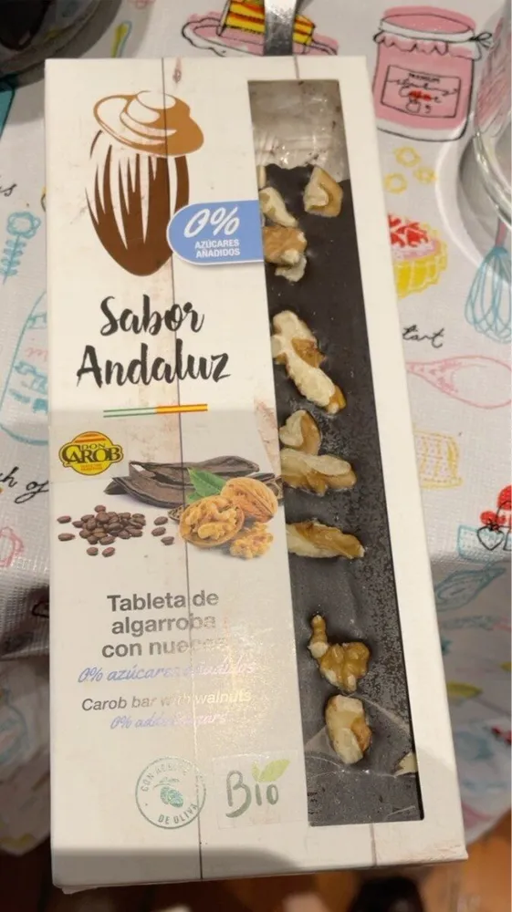 tableta de algarroba con nueces