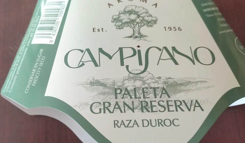 Paleta Gran Reserva Raza Duroc