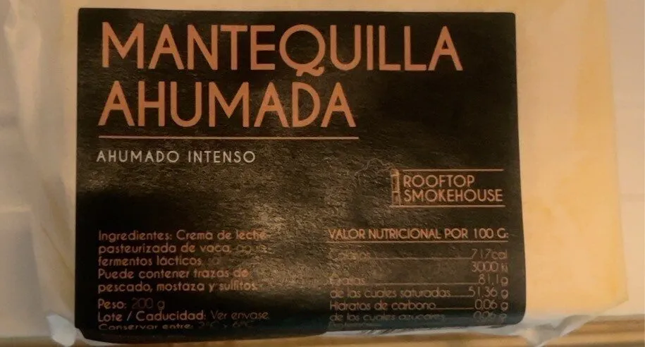 Mantequilla ahumada