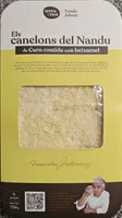 Canelones de carne rostida con bechamel