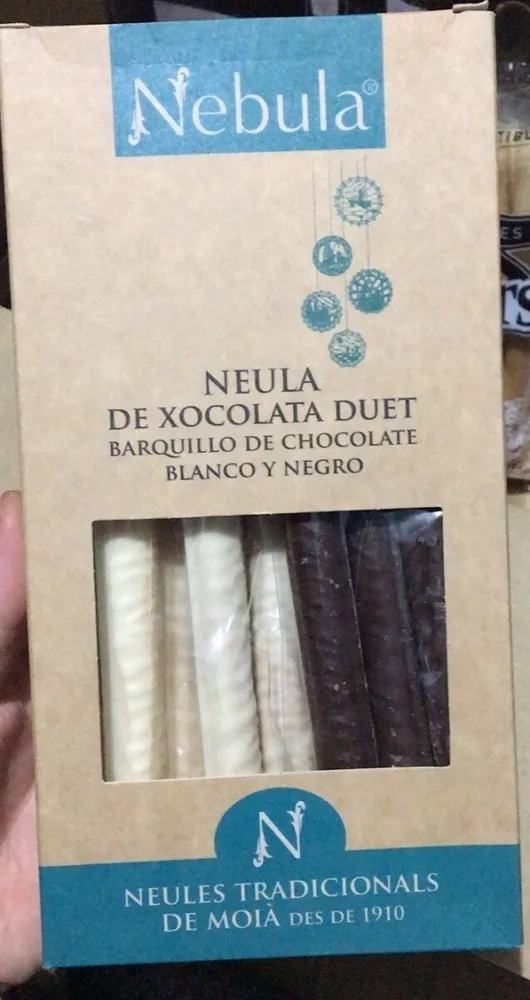 Barquillo de chocolate