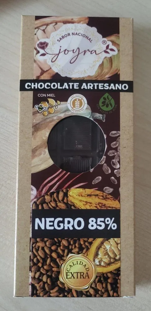 Chocolate artesano negro con miel