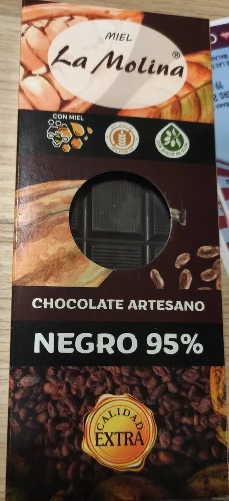 Chocolate artesano negro 95%