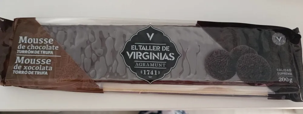Mousse de chocolate turrón de trufa