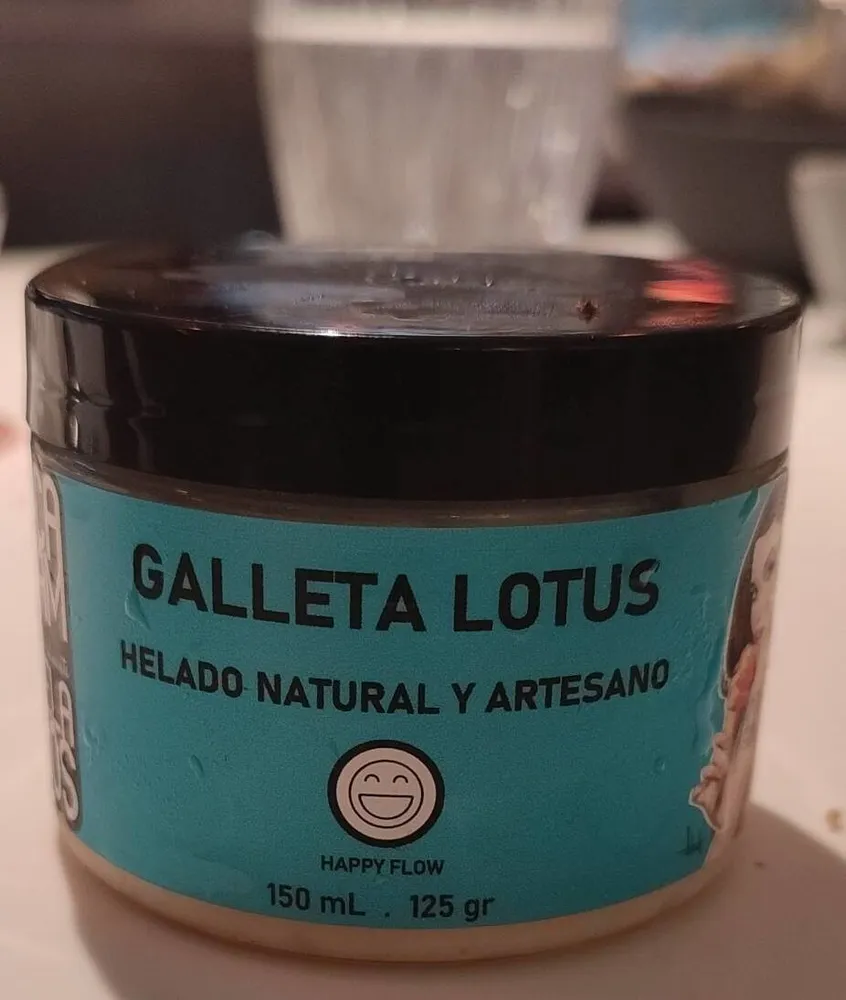 Helado Acaram Galleta Lotus