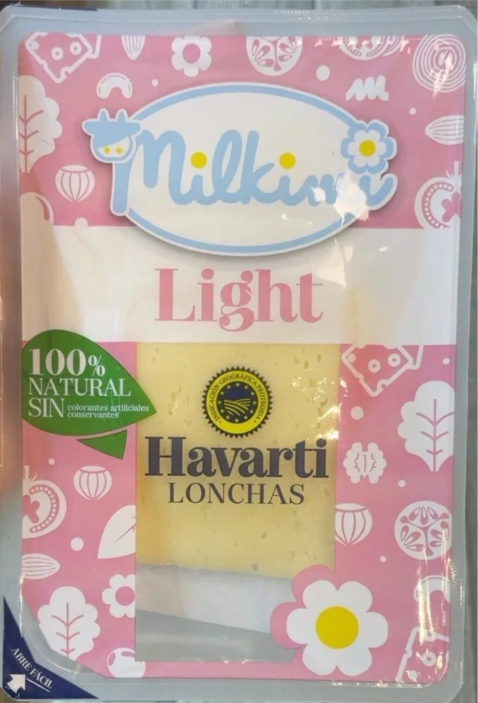 Queso lonchas havarti light