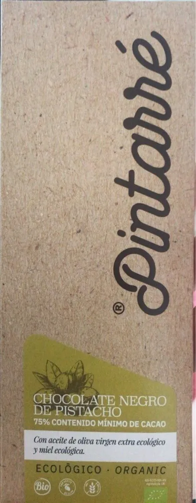 Chocolate negro de pistacho