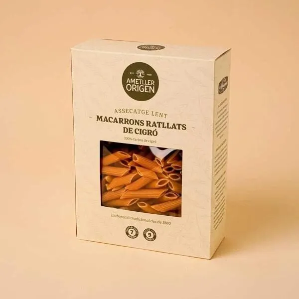 Macarrons ratllats de cigró