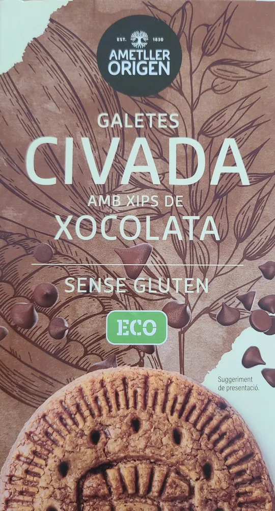 Galetes de civada amb xips de xocolata