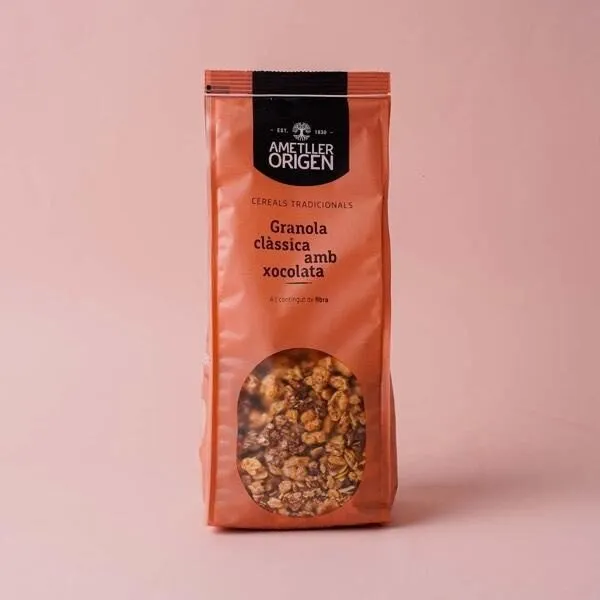 Granola clasica con chocolate