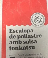 Escalona de pollastre amb salsa tonkatsu