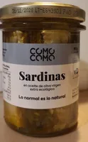 SARDINAS en aceite de oliva de oliva virgen extra ecologico