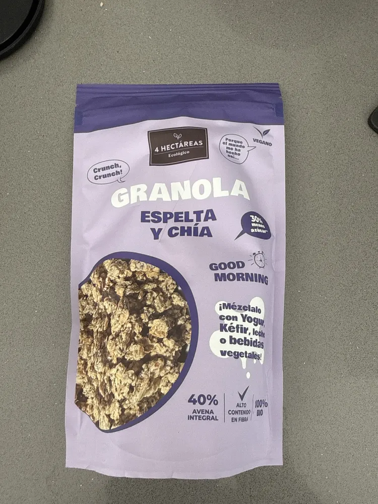 Granola espelta y chía