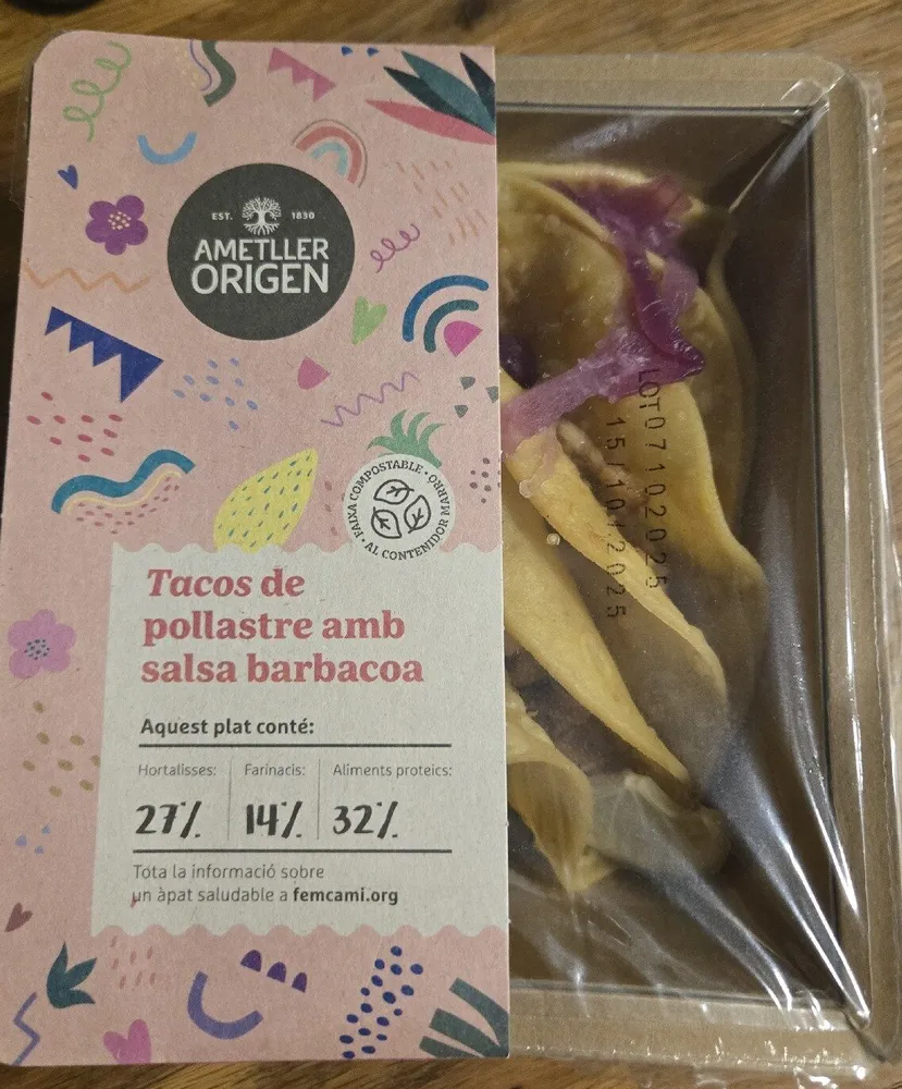 Tacos De Pollastre Amb Salsa Barbacoa