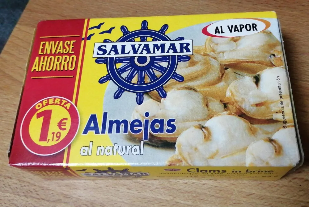 Almejas al natural