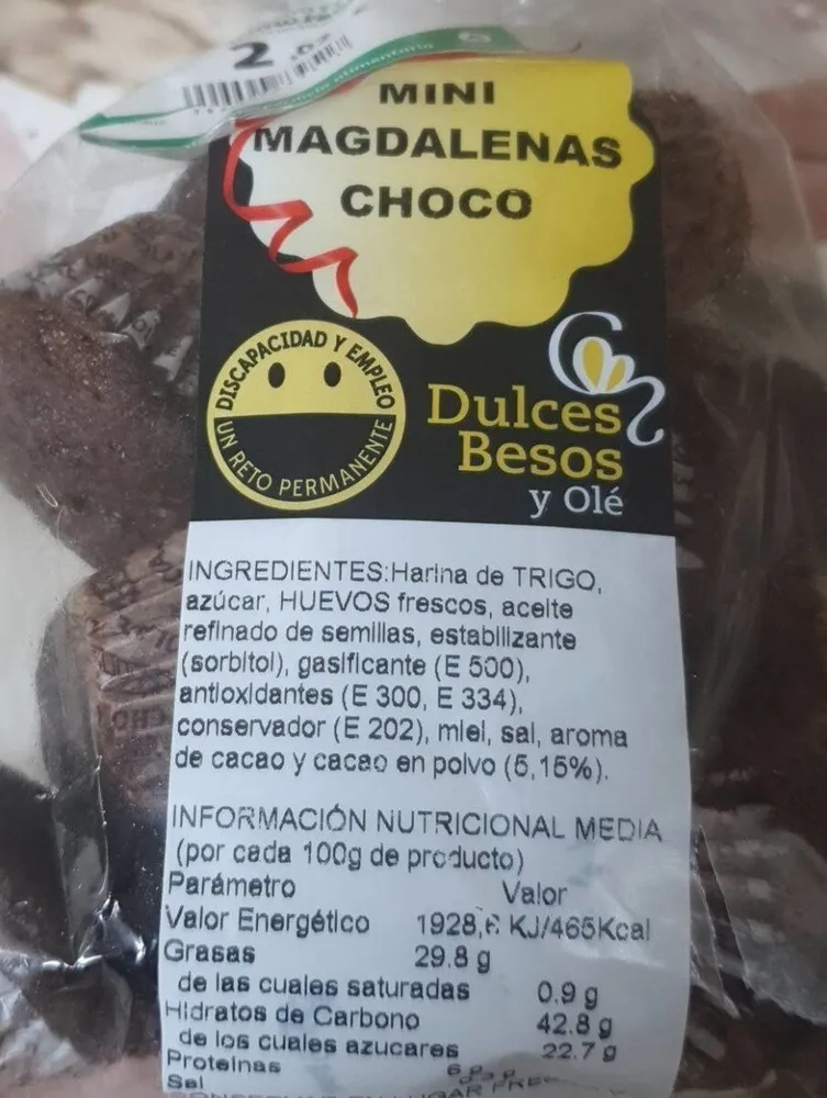 Mini magdalena choco