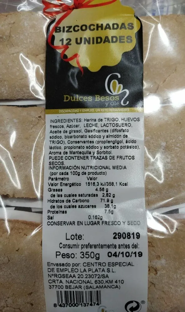 Bizcochadas 12 unidades