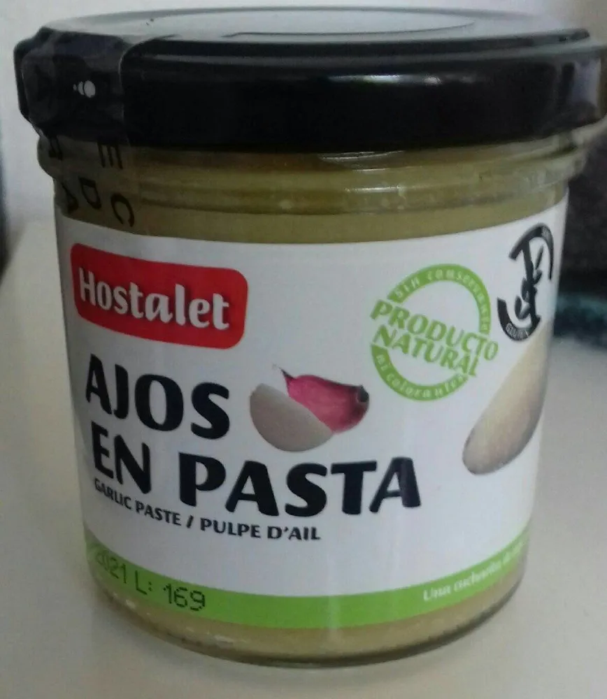 Ajos en pasta