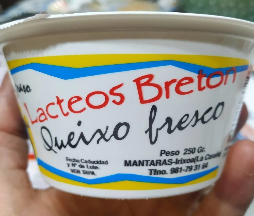 Queso fresco Lácteos Bretón