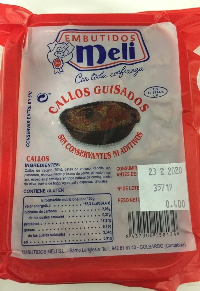 Callos guisados